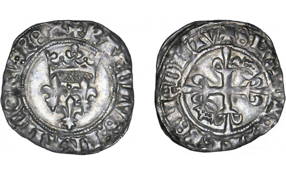 Kingdom of France, Duke of Burgundy, 1417-1423, Florette second issue, Troyes, in the King's name