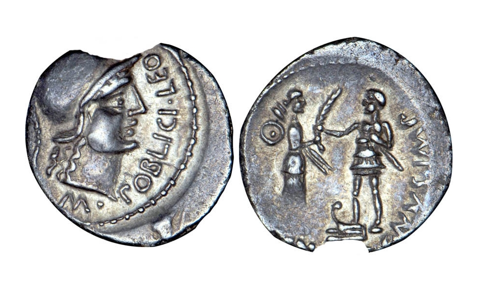 Roman Republic, Gnaeus Pompey Junior, 78-45 BC, Denarius, rare