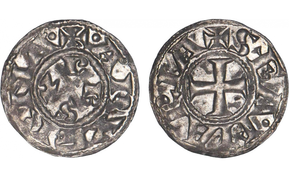 French Provincial Coinage, Auvergne, Bishopric of Clermont, Anonymous, Denarius, Clermont-Ferrand