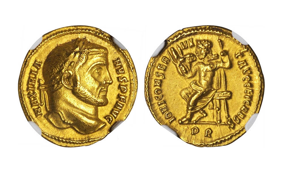 Roman Empire, Galerius, 305-311, Aureus, Rome, extremely rare