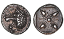 Asia, Caria, Hekatomnos, Tetrobol ca. 392-377 BC