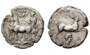 Sicily, Messana, Tetradrachm ca. 412-408 BC, extremely rare