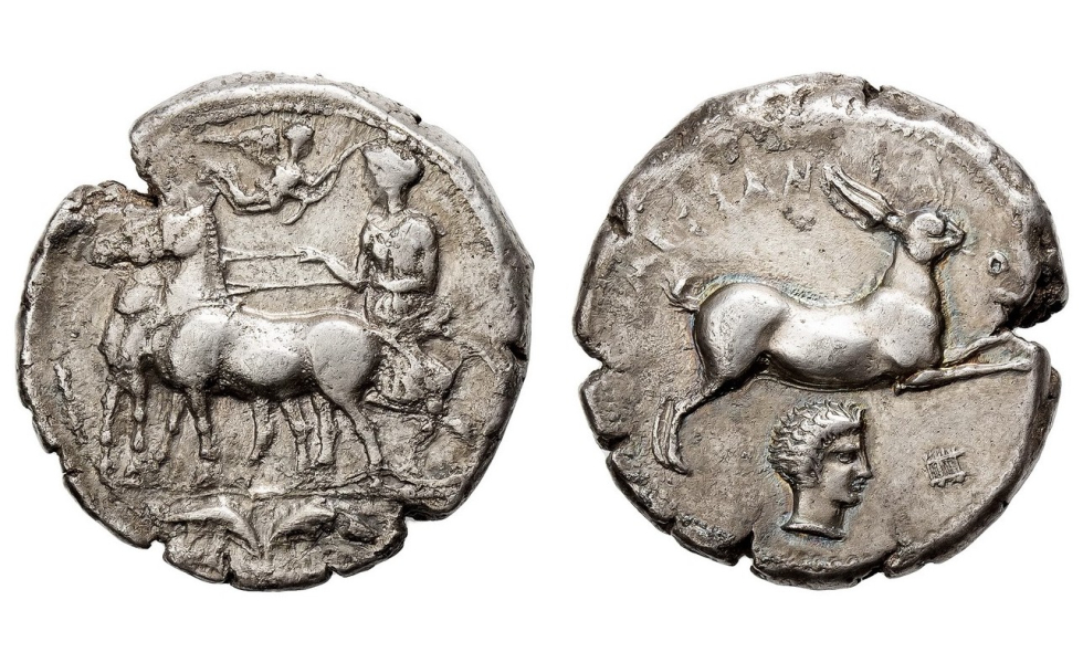 Sicily, Messana, Tetradrachm ca. 412-408 BC, extremely rare