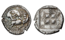 Macedonia, Akanthos, Tetradrachm ca. 430-390 BC, extremely rare