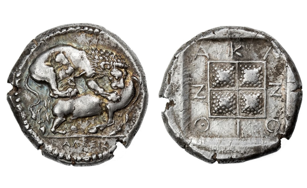 Macedonia, Akanthos, Tetradrachm ca. 430-390 BC, extremely rare