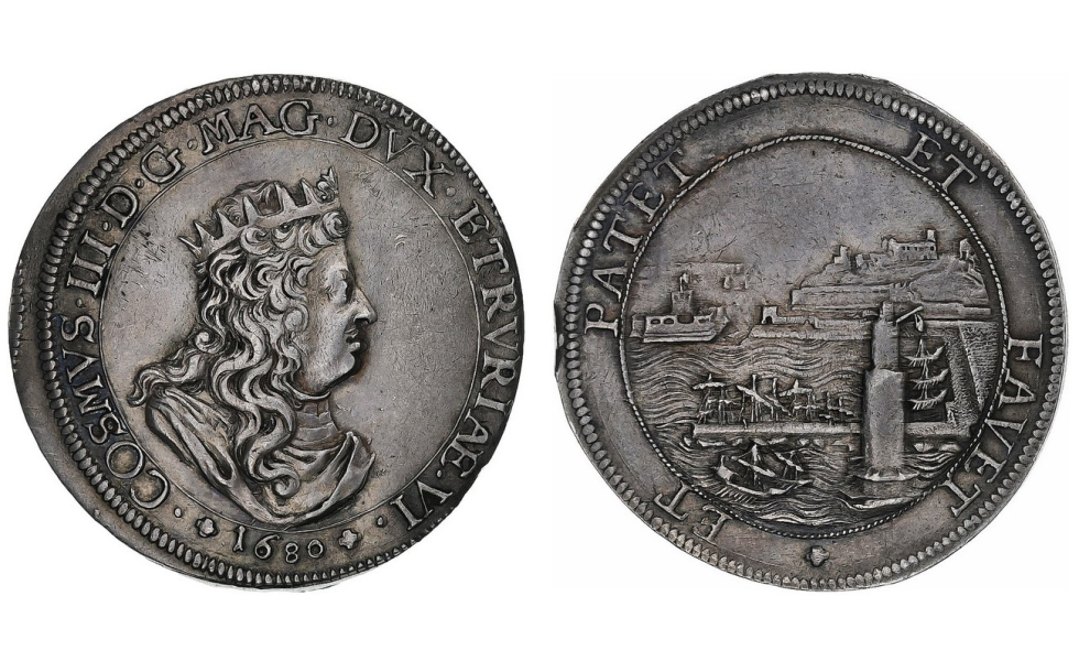 Italy, Grand Duchy of Tuscany, Cosimo III de' Medici, 1670-1723, Tollero 1680, Livorno