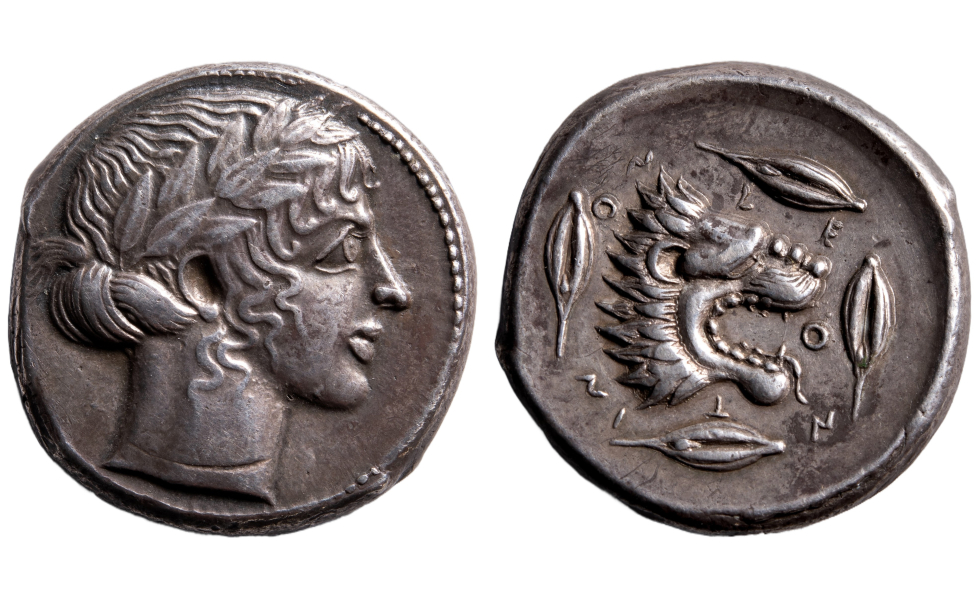 Sicily, Leontini, Tetradrachm ca. 450-440 BC