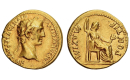 Roman Empire, Octavian as Augustus, 27 BC - AD 14, Aureus 2 BC - AD 14, Lugdunum, very rare type