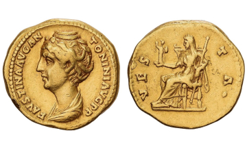Roman Empire, Faustina I, 138-140, Aureus 138-139, Rome, rare