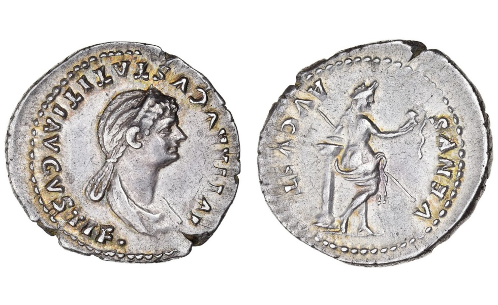 Roman Empire, Julia Titi, Denarius 80-81, Rome, rare