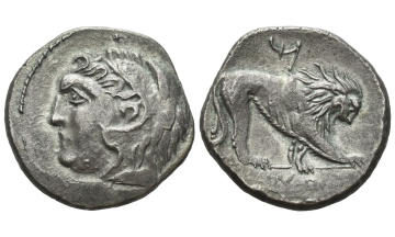 The Carthaginians in Italy, Sicily, Sardinia and North Africa, Carthage, Shekel ca. 241-238, rare and in exceptional condition for the issue