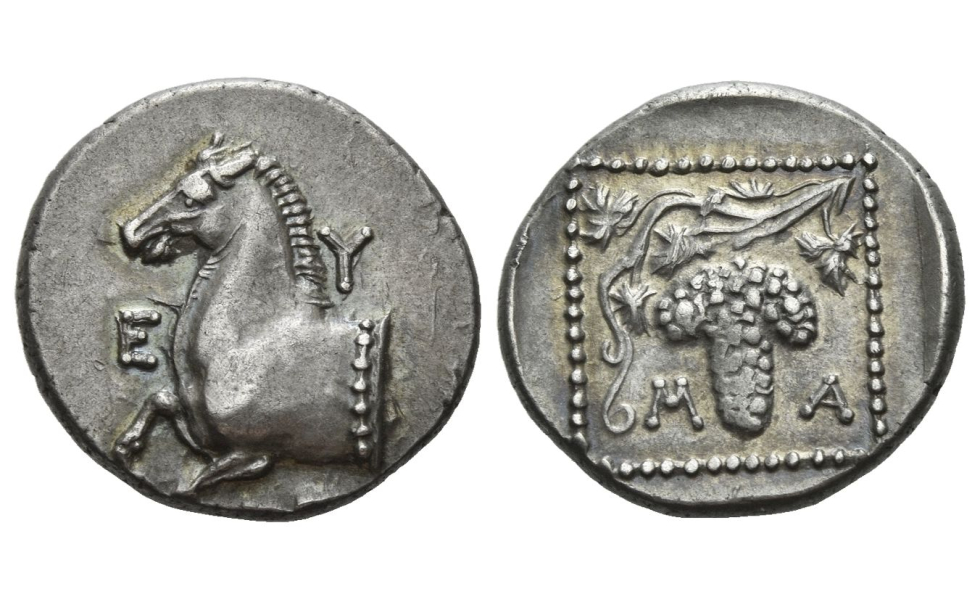Thrace, Maroneia, Triobol ca. 398-347 BC