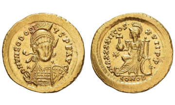 Byzantine Empire, Theodosius II, 402-450, Solidus 441-450, Constantinople