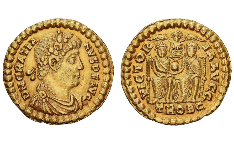 Roman Empire, Gratian, 367-383, Solidus, Trier, rare