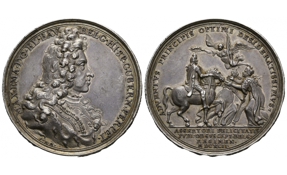 Germany, Bavaria, Maximilian II Emanuel, 1679-1726, Silver Medal 1692